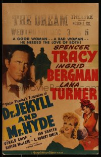 3t0173 DR. JEKYLL & MR. HYDE WC 1941 Spencer Tracy, Ingrid Bergman, Robert Louis Stevenson, rare!