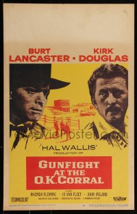 3t0185 GUNFIGHT AT THE O.K. CORRAL WC 1957 Burt Lancaster, Kirk Douglas, directed by John Sturges!