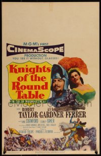 3t0204 KNIGHTS OF THE ROUND TABLE WC 1954 Robert Taylor as Lancelot, sexy Ava Gardner as Guinevere!