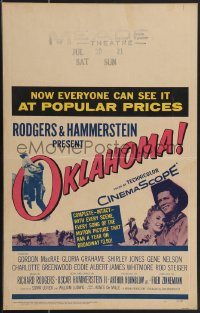 3t0224 OKLAHOMA WC 1956 Gordon MacRae, Shirley Jones, Rodgers & Hammerstein musical, rare!