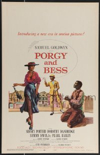 3t0230 PORGY & BESS WC 1959 art of Sidney Poitier, Dorothy Dandridge & Sammy Davis Jr.!