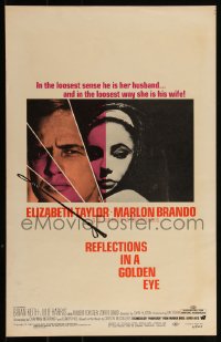 3t0237 REFLECTIONS IN A GOLDEN EYE WC 1967 John Huston directed, Elizabeth Taylor & Marlon Brando!