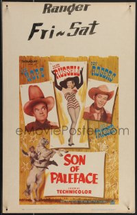 3t0252 SON OF PALEFACE WC 1952 great images of Roy Rogers & Trigger, Bob Hope & sexy Jane Russell!