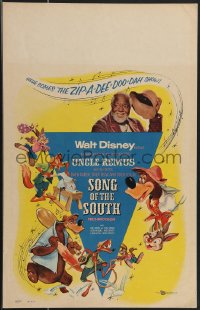 3t0253 SONG OF THE SOUTH WC R1956 Walt Disney, Uncle Remus, cartoon Br'er Rabbit & Br'er Bear!