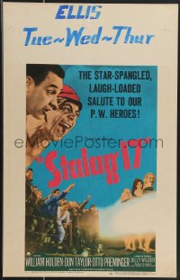 3t0255 STALAG 17 WC 1953 William Holden, Robert Strauss, Billy Wilder WWII POW classic!