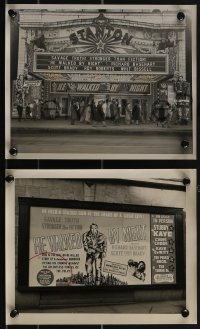 3t1661 HE WALKED BY NIGHT 3 8x10 stills 1948 midnight screening outside Hippodrome Theatre w/ cops!