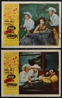 3t0514 DIG THAT URANIUM 8 LCs 1955 great images of Leo Gorcey, Huntz Hall, Bowery Boys!