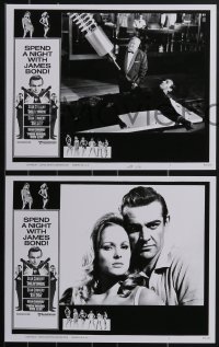 3t0415 GOLDFINGER/DR. NO/FROM RUSSIA WITH LOVE signed #1/3 set of 8 faux LCs 2021 great scenes!