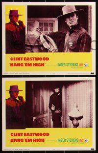 3t0521 HANG 'EM HIGH 8 LCs 1968 Clint Eastwood, they hung the wrong man & didn't finish the job!