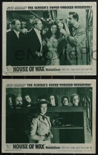 3t0524 HOUSE OF WAX 8 2D LCs 1953 Vincent Price, Andre De Toth, horror images & Charles Bronson!