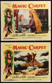 3t0532 MAGIC CARPET 8 LCs 1951 image of sexy Arabian Princess Lucille Ball and John Agar!