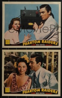 3t0590 PHANTOM RAIDERS 4 LCs 1940 Walter Pidgeon as detective Nick Carter, Rice, Jacques Tourneur!