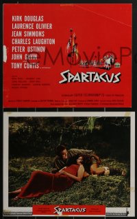 3t0496 SPARTACUS 9 Roadshow LCs 1961 Kubrick classic, Kirk Douglas, Laurence Olivier, Jean Simmons!