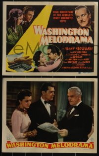 3t0563 WASHINGTON MELODRAMA 8 LCs 1941 Frank Morgan is blackmailed by Dan Dailey & Virginia Grey!