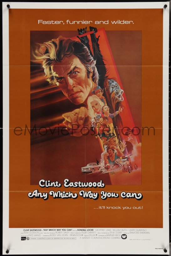 eMoviePoster.com: 3t0780 ANY WHICH WAY YOU CAN int'l 1sh 1980 cool ...