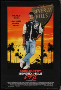 3w0677 BEVERLY HILLS COP II 1sh 1987 Eddie Murphy is back as Axel Foley, where he doesn't belong!