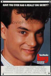 3w0678 BIG 1sh 1988 great close-up image of wacky Tom Hanks who has a really big secret!