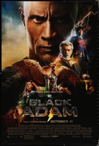 3w0684 BLACK ADAM advance DS 1sh 2022 power born from rage, Dwayne Johnson and cast!