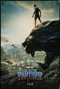 3w0687 BLACK PANTHER teaser DS 1sh 2018 Chadwick Boseman in the title role as T'Challa!