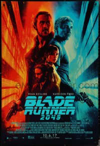 3w0692 BLADE RUNNER 2049 advance DS 1sh 2017 great montage image with Harrison Ford & Ryan Gosling!