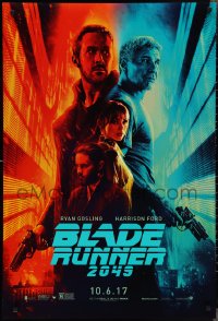 3w0691 BLADE RUNNER 2049 teaser DS 1sh 2017 great montage image with Harrison Ford & Ryan Gosling!