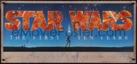 3w0234 STAR WARS THE FIRST TEN YEARS 17x36 commercial poster 1987 completely different Alvin art!