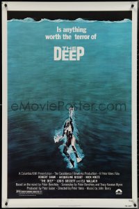 3w0730 DEEP 1sh 1977 great art of sexy swimming scuba diver Jacqueline Bisset!