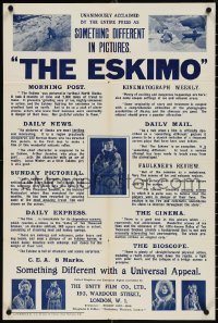 3w0245 LURE OF THE YUKON English double crown 1924 Arthur Jasmine, Novak, The Eskimo!