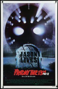 3w0769 FRIDAY THE 13th PART VI 1sh 1986 Thom Mathews, Jennifer Cooke, Graham as Jason!