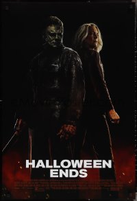 3w0786 HALLOWEEN ENDS DS 1sh 2022 Jamie Lee Curtis and James Jude Courtney back to back!