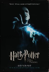 3w0794 HARRY POTTER & THE ORDER OF THE PHOENIX teaser DS 1sh 2007 Ralph Fiennes as Lord Voldemort!