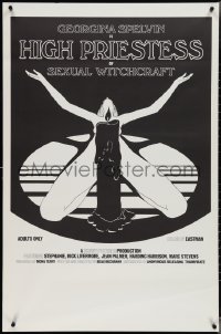 3w0801 HIGH PRIESTESS OF SEXUAL WITCHCRAFT 1sh 1973 Georgina Spelvin, sexy art of woman w/candle!