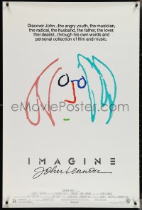 3w0810 IMAGINE 1sh 1988 classic self portrait artwork by former Beatle John Lennon!