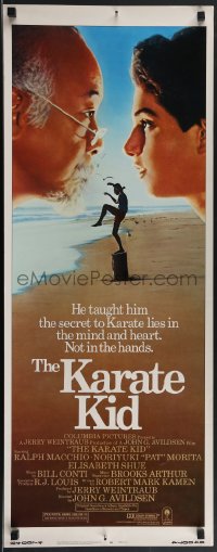 3w0597 KARATE KID insert 1984 Pat Morita, Ralph Macchio, teen martial arts classic!