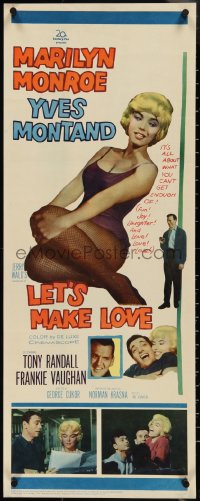 3w0601 LET'S MAKE LOVE insert 1960 great images of super sexy Marilyn Monroe & Yves Montand!