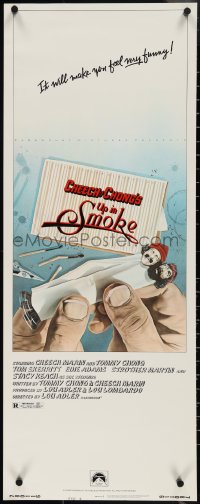 3w0628 UP IN SMOKE style B insert 1978 Cheech & Chong marijuana drug classic, Scakisbrick art!