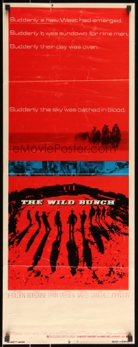 3w0632 WILD BUNCH insert 1969 Sam Peckinpah cowboy classic, William Holden & Ernest Borgnine!