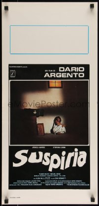 3w0558 SUSPIRIA Italian locandina 1977 classic Dario Argento giallo horror, Harper, white title!