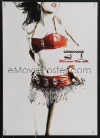 3w0364 GRINDHOUSE 2-sided Japanese 14x20 2007 Rodriguez & Tarantino, Planet Terror & Death Proof!