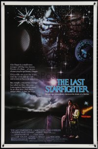 3w0842 LAST STARFIGHTER 1sh 1984 Catherine Mary Stewart & Lance Guest as video game pilot!