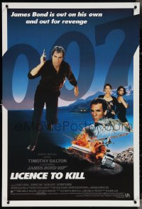 3w0846 LICENCE TO KILL int'l 1sh 1989 Dalton as Bond, his bad side is dangerous!