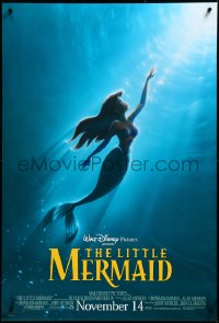 3w0852 LITTLE MERMAID advance DS 1sh R1997 Ariel swimming to the surface, Disney underwater cartoon!