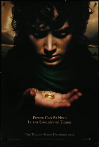 3w0855 LORD OF THE RINGS: THE FELLOWSHIP OF THE RING teaser DS 1sh 2001 J.R.R. Tolkien, power!