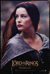 3w0859 LORD OF THE RINGS: THE RETURN OF THE KING teaser DS 1sh 2003 sexy Liv Tyler as Arwen!