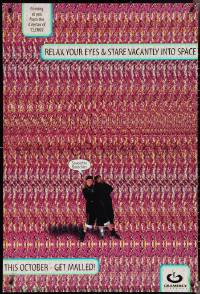 3w0869 MALLRATS style A teaser DS 1sh 1995 Kevin Smith, Snootchie Bootchies, cool magic eye design!