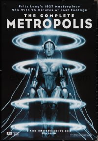 3w0878 METROPOLIS 1sh R2010 Fritz Lang, classic robot art from the first German release!