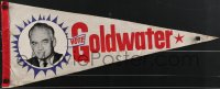 3w0309 BARRY GOLDWATER felt pennant 1964 great c/u portrait of the politician, vote for him!