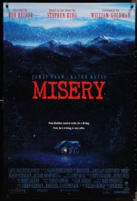 3w0880 MISERY int'l 1sh 1990 Rob Reiner, Stephen King, William Goldman, James Caan, Kathy Bates