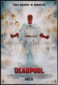 3w0889 ONCE UPON A DEADPOOL style B advance DS 1sh 2018 Ryan Reynolds, wacky heavenly image!