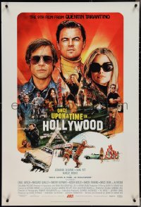 3w0890 ONCE UPON A TIME IN HOLLYWOOD advance DS 1sh 2019 Tarantino, DiCaprio, Chorney art, no rating!